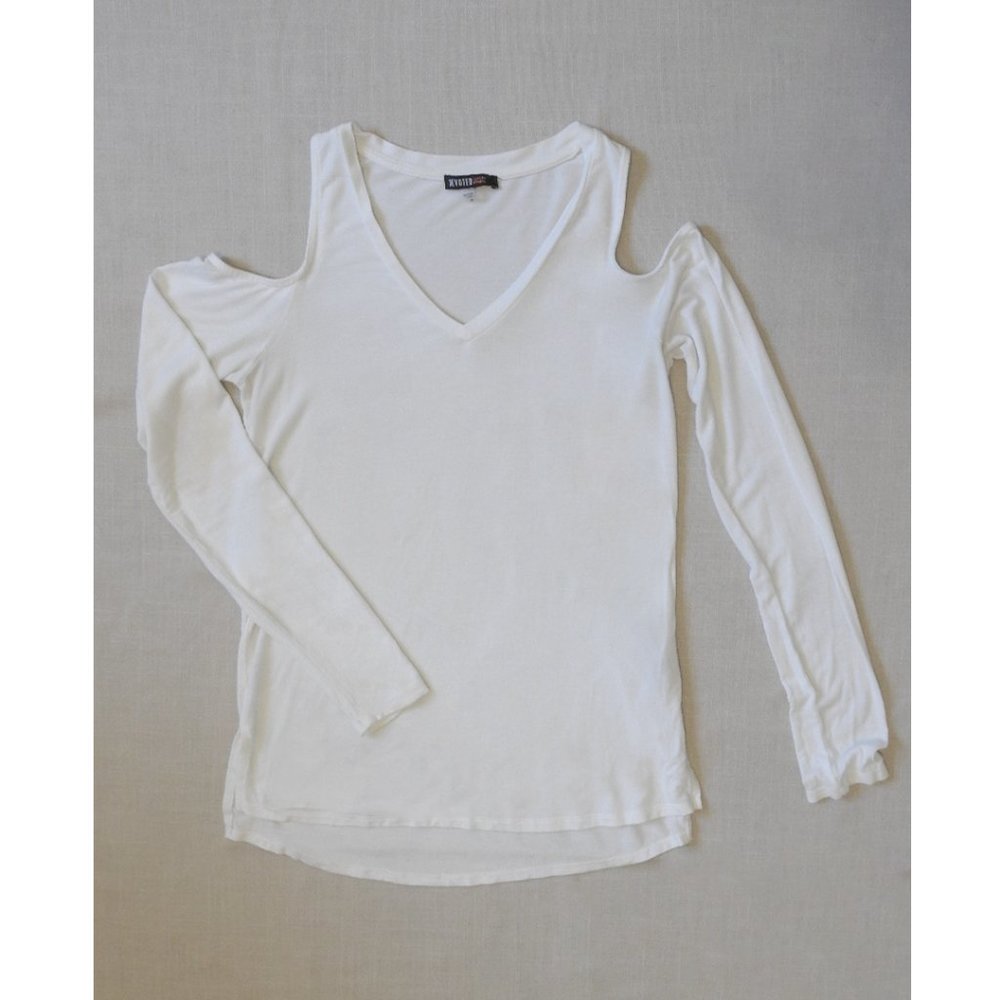 Devoted cut-out details White T-shirt